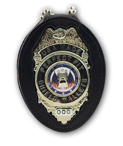 Belt Clip Badge Holder with Chain