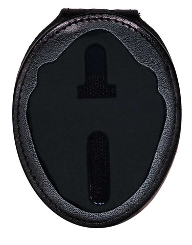 Alaska State Trooper Belt Clip Badge Holder with Pocket and Chain