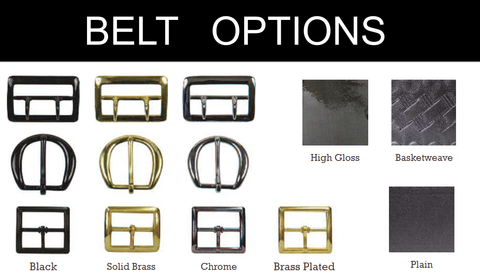 2.25 Inch 13 oz Leather High Gloss Ranger Belt