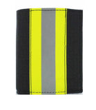 NY City Firefighter Badge Wallet with Black Matrix and Yellow Tape