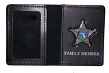 Florida Sheriff Family Member ID Case with Silver Medallion and Imprint
