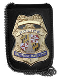 Baltimore Police Recessed Badge and ID Neck Holder