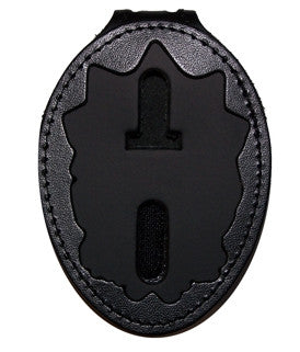 NYPD Captain Belt Clip Badge Holder with Pocket and Chain