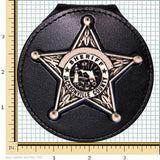 Jacksonville Florida Sheriff Belt Clip Badge Holder with Pocket and Chain