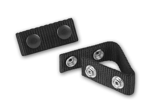 1 Inch Nylon Belt Keeper with Black Snap (4-pack)