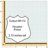 Houston Police Recessed Badge Wallet