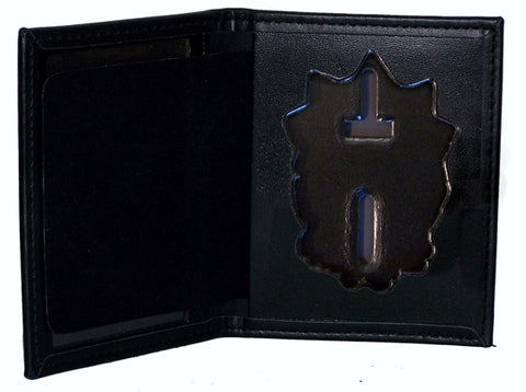 NYPD Captain Dress Leather Badge and ID Case